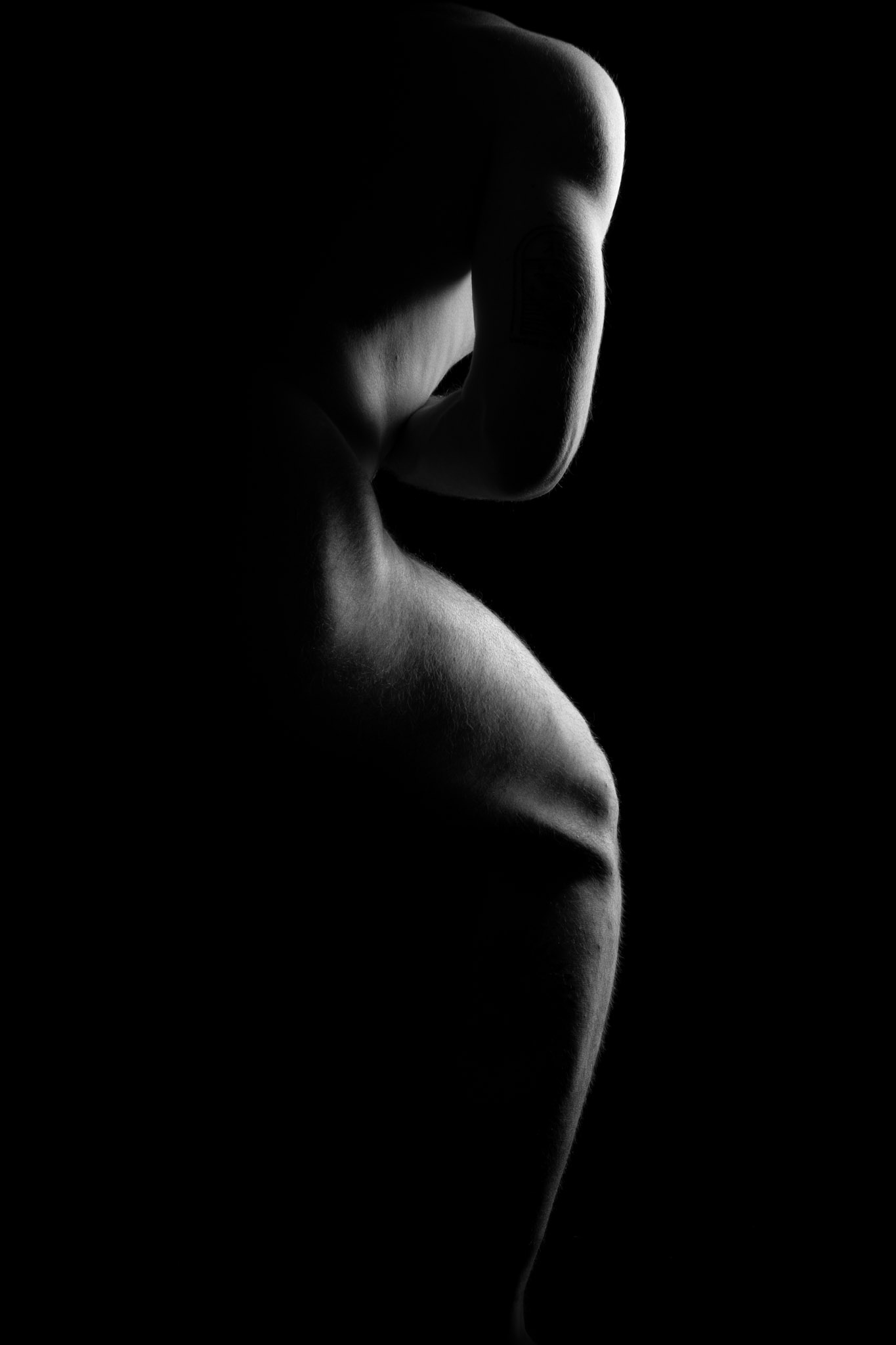 Ritmo black and white body wall art